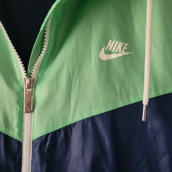 Rare Vintage Nike Glanz Windrunner Windbreaker Jacket, Men’s L, Green/Blue, Like - Picture 2 of 12